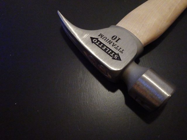 Stiletto Tools 14-OunceTitanium Framing Hammer With Curved Handle